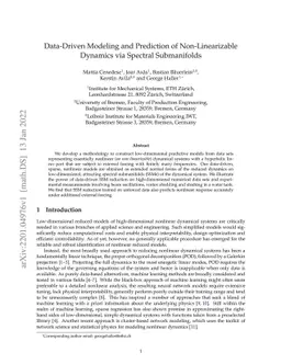Data-Driven Modeling and Prediction of Non-Linearizable Dynamics via
  Spectral Submanifolds