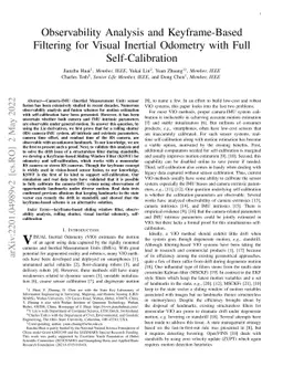 Observability Analysis and Keyframe-Based Filtering for Visual Inertial
  Odometry with Full Self-Calibration