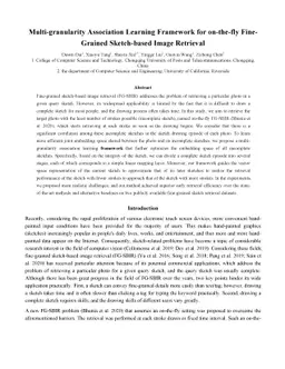 Multi-granularity Association Learning Framework for on-the-fly
  Fine-Grained Sketch-based Image Retrieval