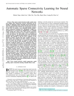 Automatic Sparse Connectivity Learning for Neural Networks