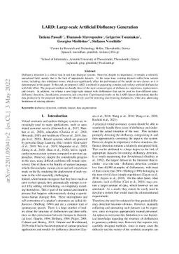 LARD: Large-scale Artificial Disfluency Generation