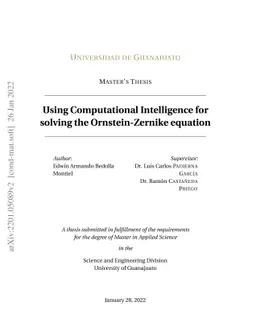Using Computational Intelligence for solving the Ornstein-Zernike
  equation