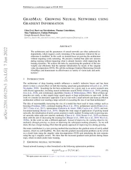 GradMax: Growing Neural Networks using Gradient Information