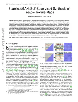 SeamlessGAN: Self-Supervised Synthesis of Tileable Texture Maps