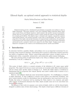Eikonal depth: an optimal control approach to statistical depths