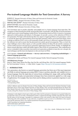 Pretrained Language Models for Text Generation: A Survey