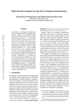 Multi-Narrative Semantic Overlap Task: Evaluation and Benchmark