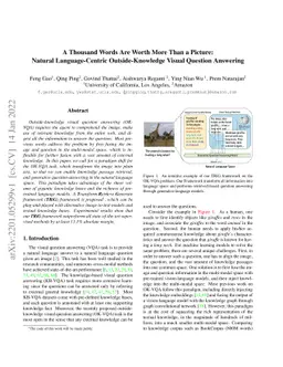 A Thousand Words Are Worth More Than a Picture: Natural Language-Centric
  Outside-Knowledge Visual Question Answering