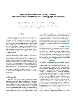 Argus++: Robust Real-time Activity Detection for Unconstrained Video
  Streams with Overlapping Cube Proposals