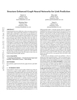 Structure Enhanced Graph Neural Networks for Link Prediction