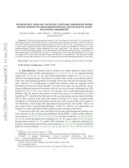 SympOCnet: Solving optimal control problems with applications to
  high-dimensional multi-agent path planning problems