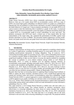 Attention-Based Recommendation On Graphs