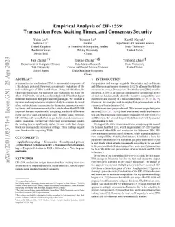Empirical Analysis of EIP-1559: Transaction Fees, Waiting Time, and
  Consensus Security