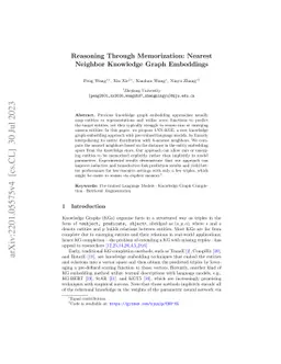 Reasoning Through Memorization: Nearest Neighbor Knowledge Graph
  Embeddings