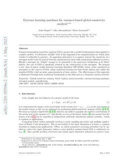 Extreme learning machines for variance-based global sensitivity analysis