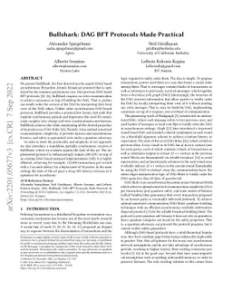 Bullshark: DAG BFT Protocols Made Practical