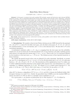 Block Policy Mirror Descent