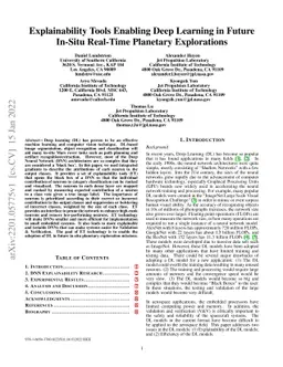 Explainability Tools Enabling Deep Learning in Future In-Situ Real-Time
  Planetary Explorations