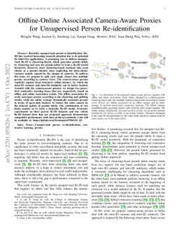 Offline-Online Associated Camera-Aware Proxies for Unsupervised Person
  Re-identification