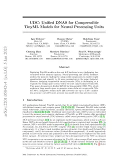 UDC: Unified DNAS for Compressible TinyML Models