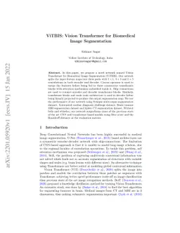 ViTBIS: Vision Transformer for Biomedical Image Segmentation