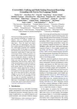 UnifiedSKG: Unifying and Multi-Tasking Structured Knowledge Grounding
  with Text-to-Text Language Models