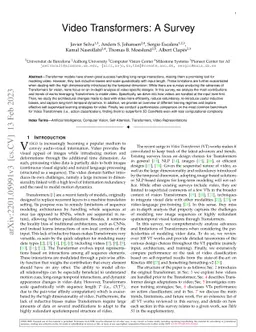 Video Transformers: A Survey