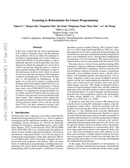 Learning to Reformulate for Linear Programming