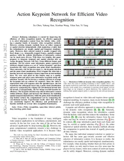 Action Keypoint Network for Efficient Video Recognition