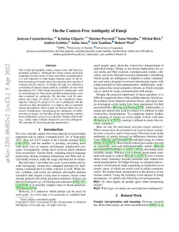 On the Context-Free Ambiguity of Emoji