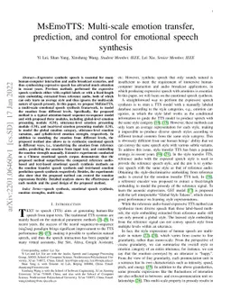 MsEmoTTS: Multi-scale emotion transfer, prediction, and control for
  emotional speech synthesis
