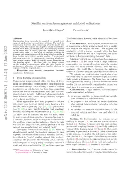 Distillation from heterogeneous unlabeled collections