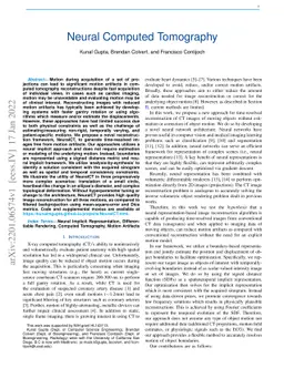 Neural Computed Tomography