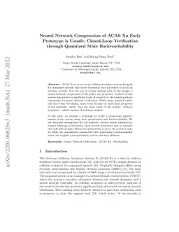 Neural Network Compression of ACAS Xu Early Prototype is Unsafe:
  Closed-Loop Verification through Quantized State Backreachability