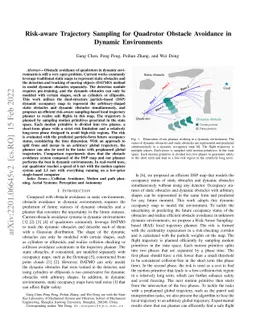 Risk-aware Trajectory Sampling for Quadrotor Obstacle Avoidance in
  Dynamic Environments
