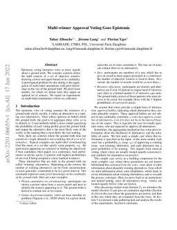 Multi-winner Approval Voting Goes Epistemic