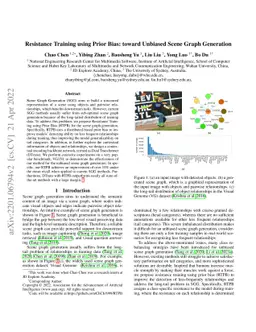 Resistance Training using Prior Bias: toward Unbiased Scene Graph
  Generation