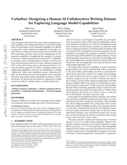 CoAuthor: Designing a Human-AI Collaborative Writing Dataset for
  Exploring Language Model Capabilities