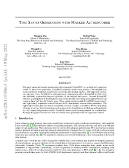 Time Series Generation with Masked Autoencoder