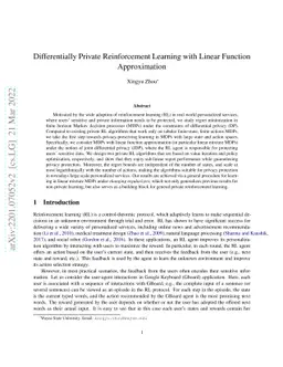 Differentially Private Reinforcement Learning with Linear Function
  Approximation
