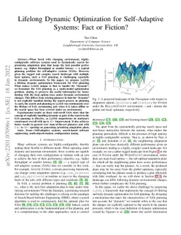 Lifelong Dynamic Optimization for Self-Adaptive Systems: Fact or
  Fiction?