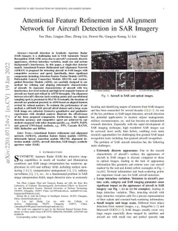 Attentional Feature Refinement and Alignment Network for Aircraft
  Detection in SAR Imagery