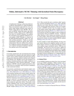 Online, Informative MCMC Thinning with Kernelized Stein Discrepancy
