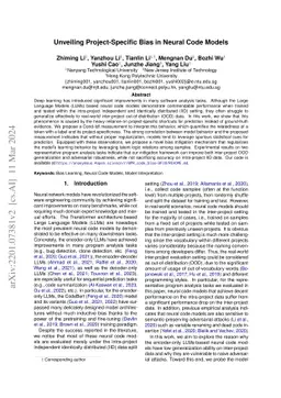 Unveiling Project-Specific Bias in Neural Code Models
