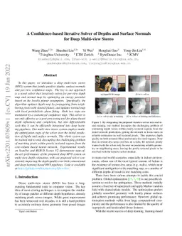 A Confidence-based Iterative Solver of Depths and Surface Normals for
  Deep Multi-view Stereo