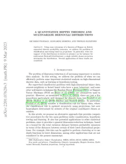 A quantitative Heppes Theorem and multivariate Bernoulli distributions