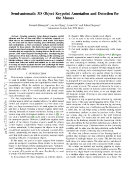 Semi-automatic 3D Object Keypoint Annotation and Detection for the
  Masses
