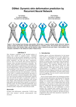 DSNet: Dynamic Skin Deformation Prediction by Recurrent Neural Network
