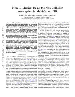 More is Merrier: Relax the Non-Collusion Assumption in Multi-Server PIR