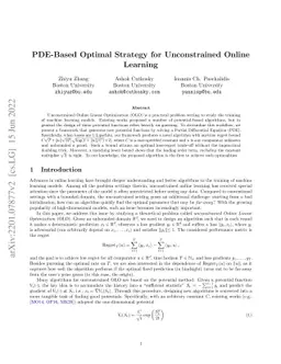 PDE-Based Optimal Strategy for Unconstrained Online Learning